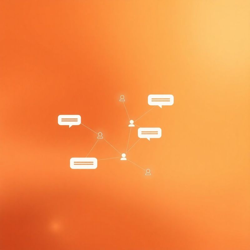 Gradient abstract teracotă și crem reprezentând fluxuri de conversație ale chatbotului